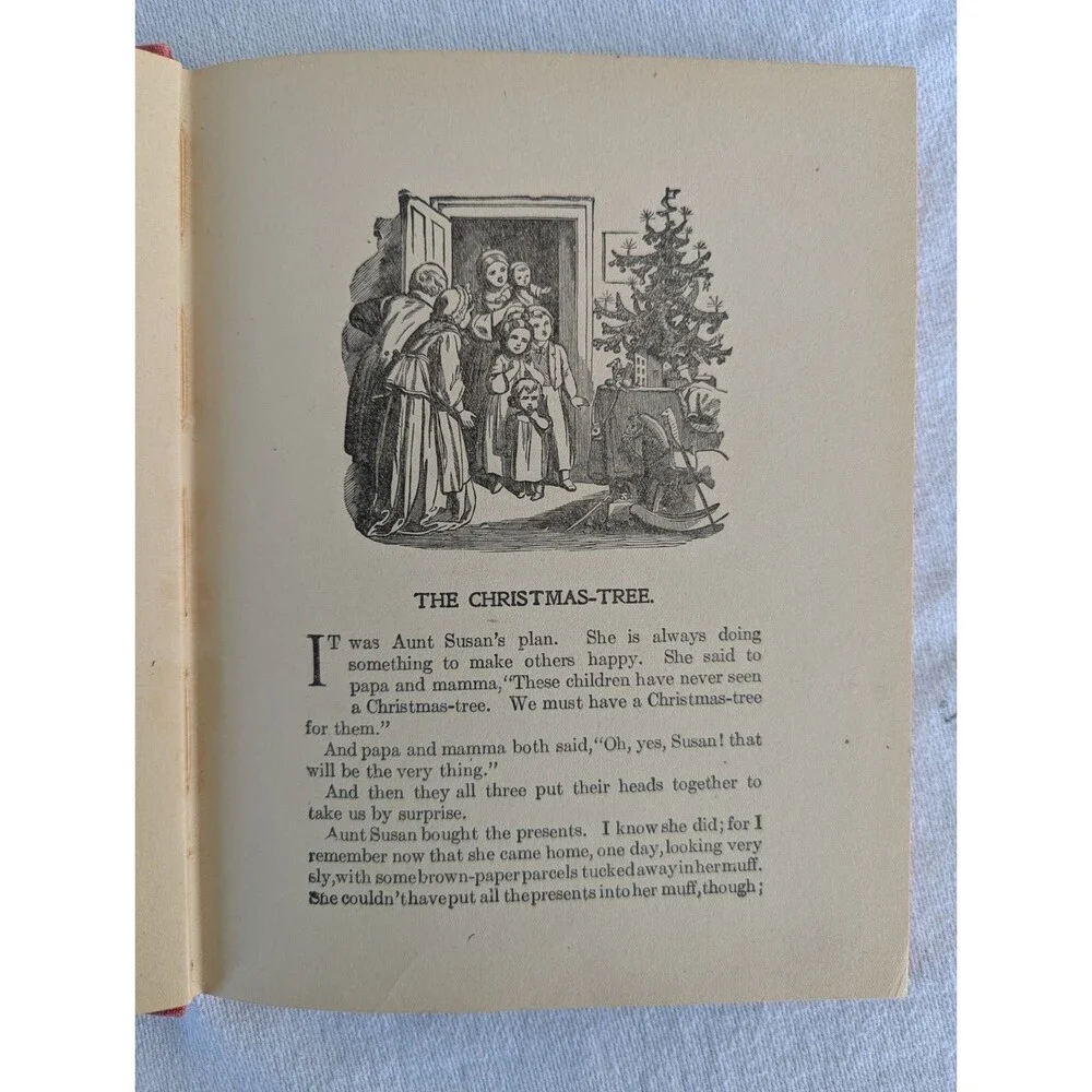 Antique Christmas Santa Claus Story Picture Book M.A. Donohue VTG Christmas Rare
